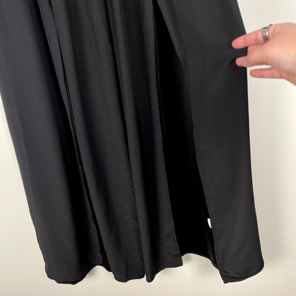 Amanda Uprichard Black Strapless‎ Silk Midi Dress Small Cocktail Party Revolve - Picture 8 of 16